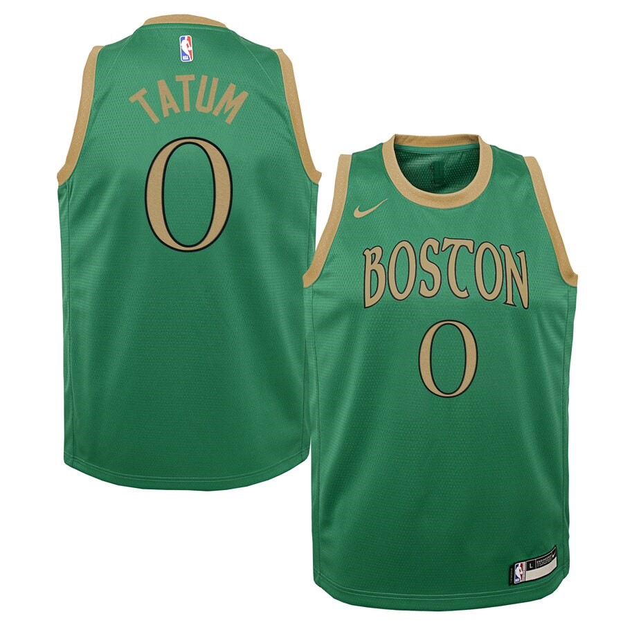 Boston Celtics Jayson Tatum Nike Green Swingman Jersey Jersey City